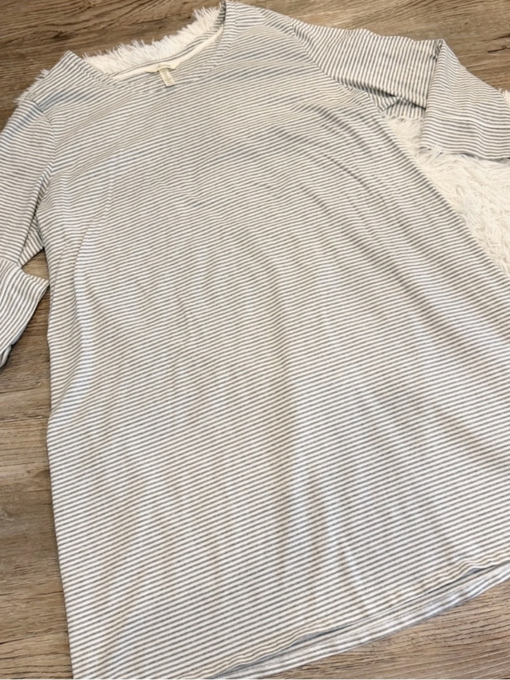 Soma Cotton Modal Nightgown Stripe XXL Night Shirt Pajamas PJs Natural Fibers